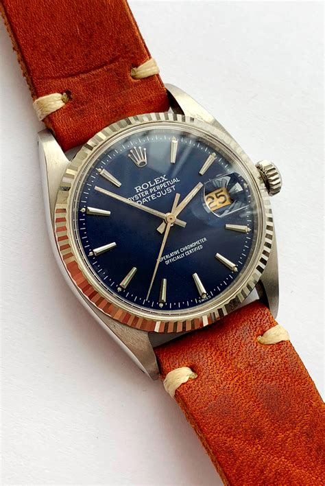 rolex datejust blue vintage|rolex datejust blue dial 36mm.